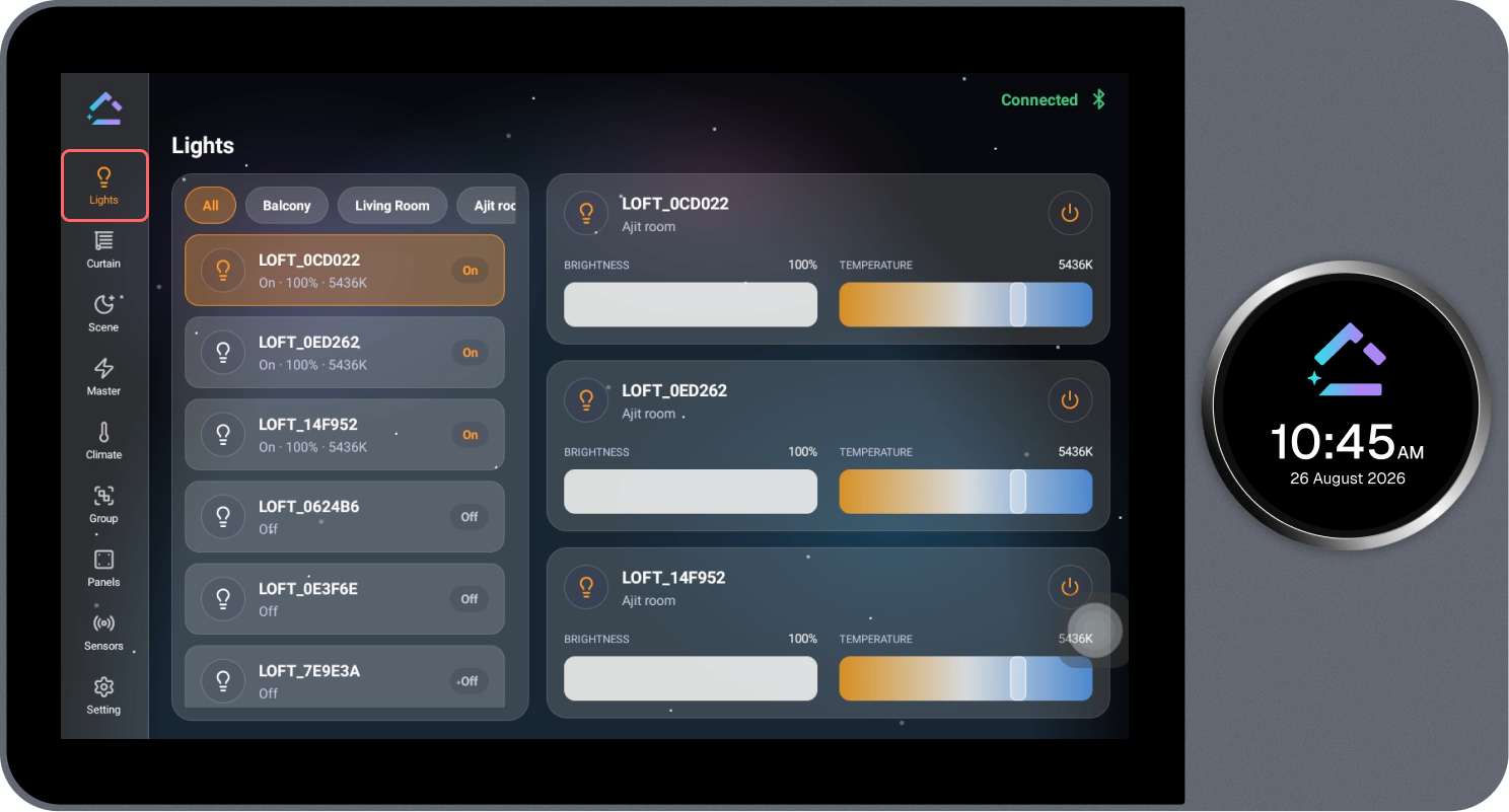 Lights page